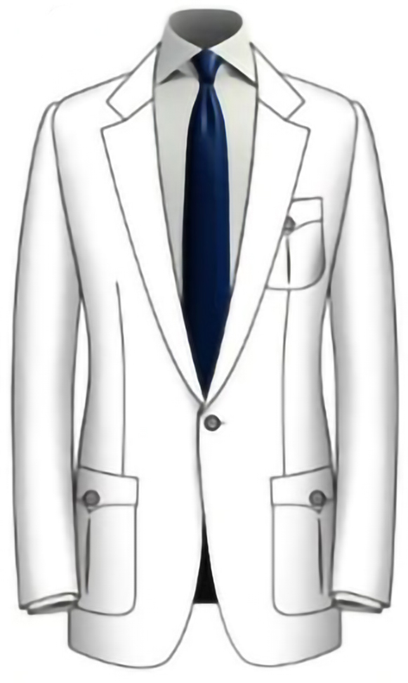 Chest Pocket Style-Slit Patch with Flap