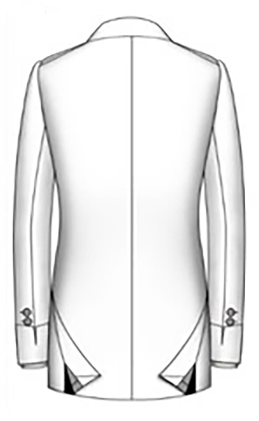 Jacket Cuff Style- Folded Cuff Cut Corner