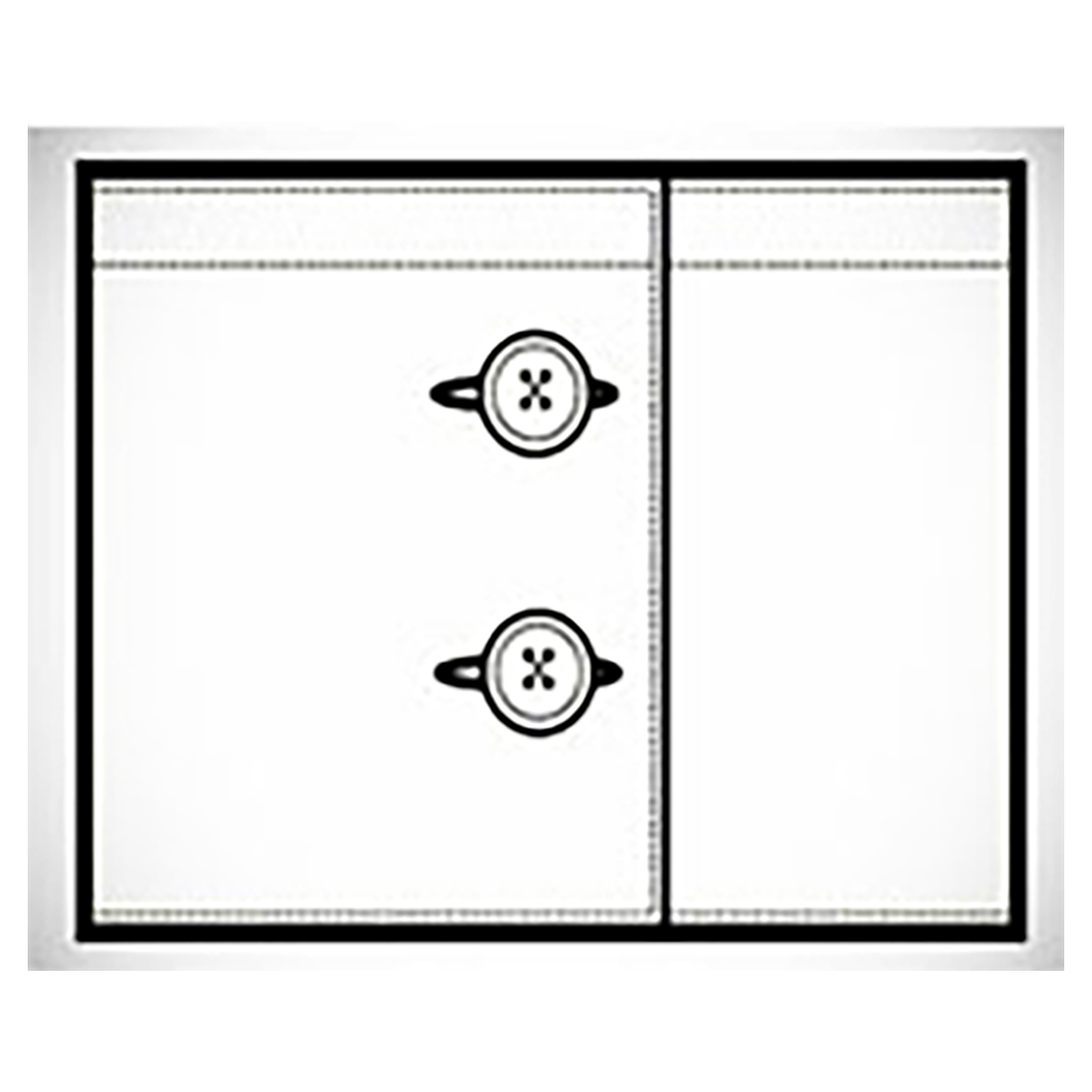 Classic 2 button Cuff Square