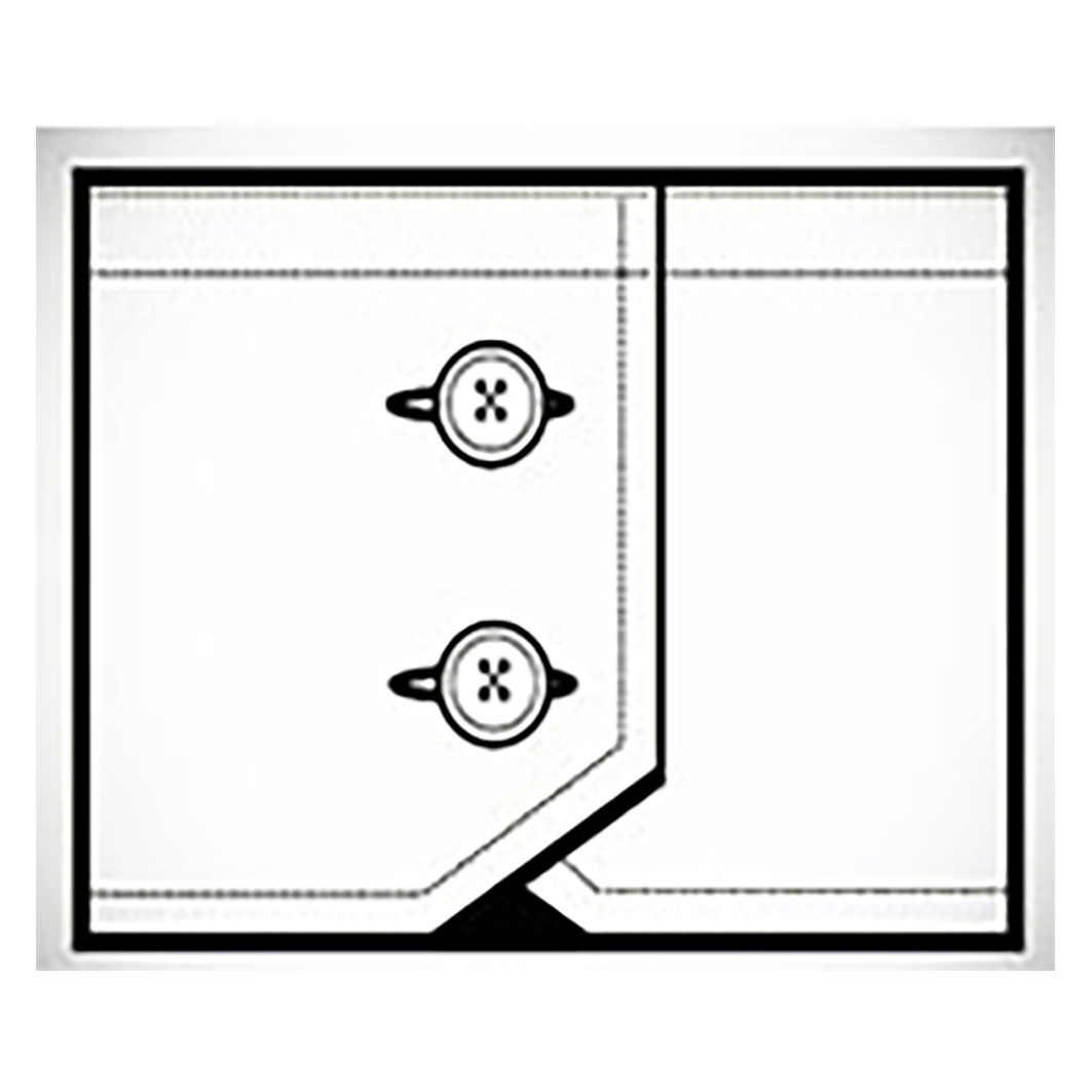 Classic 2 button Cuff Cut Corner