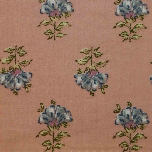 Purple & Pink Floral on Peach